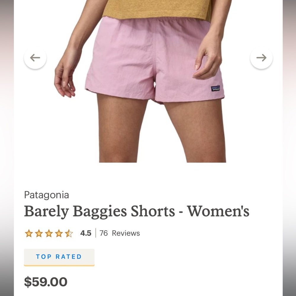 Patagonia Pink Barely Baggies